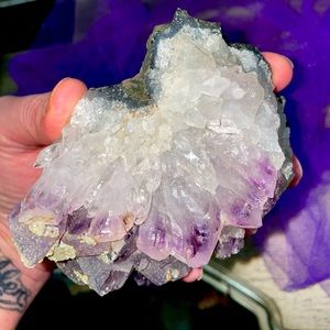Raw Amethyst cluster rock large unpolished